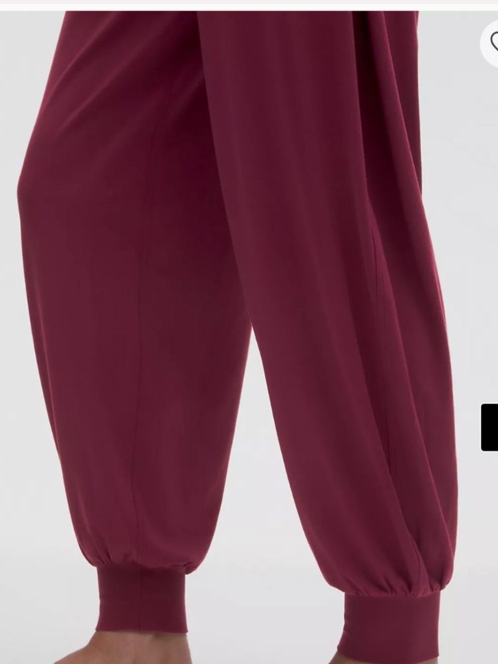 Lululemon Rulu Drapey Oversized High-Rise Yoga Jogger- SZ L - Picture 5 of 7